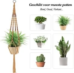 5 Stuks Jute Macrame Plantenhangers - Boho Handgeweven Katoen Hangpot Voor Binnen/Buiten - Hangende Bloempot Met Kralen - Macramé Touw/Koord Hangplant Houder - Bohemian Wandhanger Decoratie - Plant Hanger - Verticale Tuin Bloempothouder Planthanger 10 5 Stuks Jute Macrame Plantenhangers - Boho Handgeweven Katoen Hangpot Voor Binnen/Buiten - Hangende Bloempot Met Kralen - Macramé Touw/Koord Hangplant Houder - Bohemian Wandhanger Decoratie - Plant Hanger - Verticale Tuin Bloempothouder Planthanger -Tuinwinkel Voor Buitenartikelen 1200x1184 4