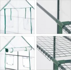 Relaxdays Tuinkas - 2 M² - Kweekkas Tuin - Grote Foliekas - 4 Ramen - Plantenkas Tomaten -Tuinwinkel Voor Buitenartikelen 1200x1187 7