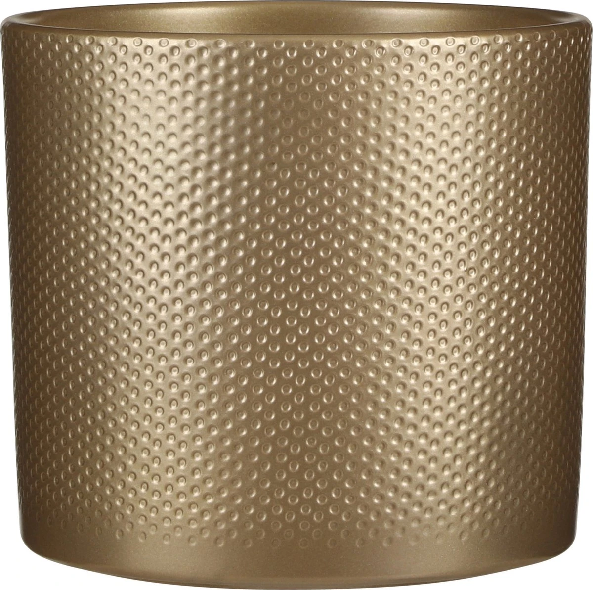 Mica Decorations Era Bloempot - H21,5 X Ø23 Cm - Reliëf - Goud 1 Mica Decorations Era Bloempot - H21,5 X Ø23 Cm - Reliëf - Goud