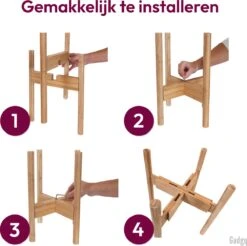 Gadgy Bamboe Plantenstandaard 2 St - Plantentafel - Plantentafeltje Voor Binnen - Plantenrek - Uitschuifbaar - Hout - Ø 20 Tot 30 Cm -Tuinwinkel Voor Buitenartikelen 1200x1194 3