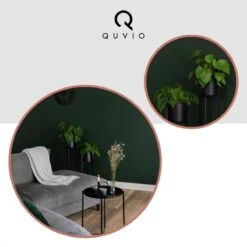 QUVIO Plantenstandaard Binnen - Inclusief Pot - Staande Plantenbak - Metaal - Bloempot - 22 X 22 X 60 Cm - Zwart -Tuinwinkel Voor Buitenartikelen 1200x1200 1011