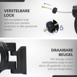 Buxibo - Wandslangenbox 20 Meter + 2 Meter - Tuinslang Met Haspel - 9 Sproei Standen - Slangenhouder 180° Draaibaar - Tuinslanghaspel Zwart+ Gratis Sproeier - Zwart -Tuinwinkel Voor Buitenartikelen 1200x1200 102