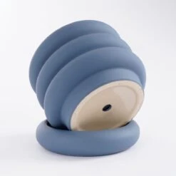 Mica Decorations Ilse Bloempot Met Schotel - H16 X Ø18,5 Cm - Keramiek - Blauw -Tuinwinkel Voor Buitenartikelen 1200x1200 1020