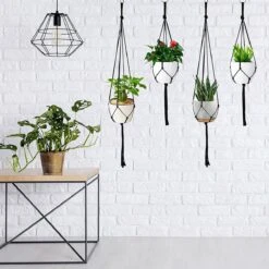 9 Stuks Zwart Macrame Plantenhangers - Boho Handgeweven Katoen Hangpot Voor Binnen/Buiten - Hangende Bloempot Met Kralen - Macramé Touw/Koord Hangplant Houder - Bohemian Wandhanger Decoratie - Plant Hanger - Verticale Tuin Bloempothouder Planthanger 19 9 Stuks Zwart Macrame Plantenhangers - Boho Handgeweven Katoen Hangpot Voor Binnen/Buiten - Hangende Bloempot Met Kralen - Macramé Touw/Koord Hangplant Houder - Bohemian Wandhanger Decoratie - Plant Hanger - Verticale Tuin Bloempothouder Planthanger -Tuinwinkel Voor Buitenartikelen 1200x1200 1096