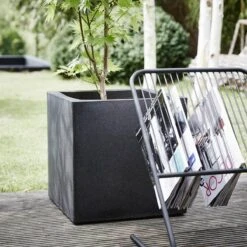 Capi Europe - Bloempot Vierkant Smooth NL - 30x30x30 - Zwart - Voor Binnen En Buiten - KBL902 -Tuinwinkel Voor Buitenartikelen 1200x1200 1123