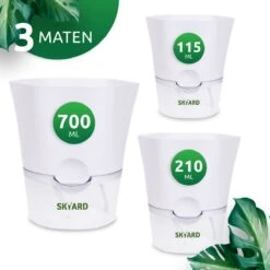SKYARD® 3 Stuks Zelfwaterende Bloempot Maat M – Milieuvriendelijk Watergeefsysteem Kamerplanten – Zelfwatergevende Pot – Bloempot Met Waterreservoir – Selfwatering Pot – Wit 14 SKYARD® 3 Stuks Zelfwaterende Bloempot Maat M – Milieuvriendelijk Watergeefsysteem Kamerplanten – Zelfwatergevende Pot – Bloempot Met Waterreservoir – Selfwatering Pot – Wit -Tuinwinkel Voor Buitenartikelen 1200x1200 1206