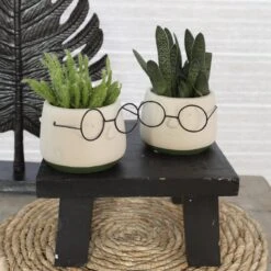2x Bloempot Met Gezicht - Ø8 X H6,5 Cm - Bloempotten Voor Binnen Met Bril/Face/Hoofd 11 2x Bloempot Met Gezicht - Ø8 X H6,5 Cm - Bloempotten Voor Binnen Met Bril/Face/Hoofd -Tuinwinkel Voor Buitenartikelen 1200x1200 1255