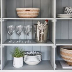 Riviera Maison Plantenbak Rond, Bloempot Met Ribbel - RM Let It Grow Planter - Wit - Porselein - Maat S -Tuinwinkel Voor Buitenartikelen 1200x1200 1272