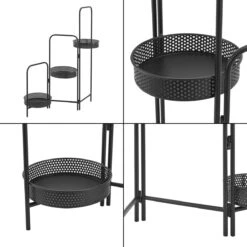 Plantenstandaard Vrasene Metaal 75x68x20 Cm Zwart -Tuinwinkel Voor Buitenartikelen 1200x1200 1289