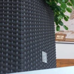 Prosperplast Kunststof Rato Rotan Bloempot/plantenpot Met Binnenpot Antraciet 40 Cm - Bloempotten Voor Binnen En Buiten -Tuinwinkel Voor Buitenartikelen 1200x1200 1303