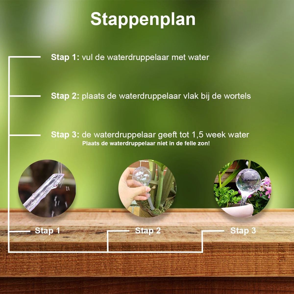 Waterdruppelaar Set Van 6 Stuks - Waterdruppelaar Voor Planten - Watergeefsysteem - Waterbol Irrigatiesysteem - Automatisch Druppelsysteem Voor Kamerplanten & Tuin - Watergever - Doorzichtig - 15cm 7 Waterdruppelaar Set Van 6 Stuks - Waterdruppelaar Voor Planten - Watergeefsysteem - Waterbol Irrigatiesysteem - Automatisch Druppelsysteem Voor Kamerplanten & Tuin - Watergever - Doorzichtig - 15cm - Afbeelding 7