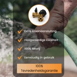 Horvitus Waterverdeler 2 Weg - Y Stuk Kraan Splitter - Voor Europese Kranen - Messing -Tuinwinkel Voor Buitenartikelen 1200x1200 283