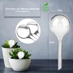 Waterdruppelaar Set Van 12 Stuks - Waterdruppelaar Voor Planten - Watergeefsysteem - Waterbol Irrigatiesysteem - Automatisch Druppelsysteem Voor Kamerplanten & Tuin - Watergever - Transparant - 15cm 12 Waterdruppelaar Set Van 12 Stuks - Waterdruppelaar Voor Planten - Watergeefsysteem - Waterbol Irrigatiesysteem - Automatisch Druppelsysteem Voor Kamerplanten & Tuin - Watergever - Transparant - 15cm -Tuinwinkel Voor Buitenartikelen 1200x1200 352