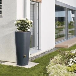Garantia 2in1 Regenton - VASO - 220 Liter - Antraciet -Tuinwinkel Voor Buitenartikelen 1200x1200 460