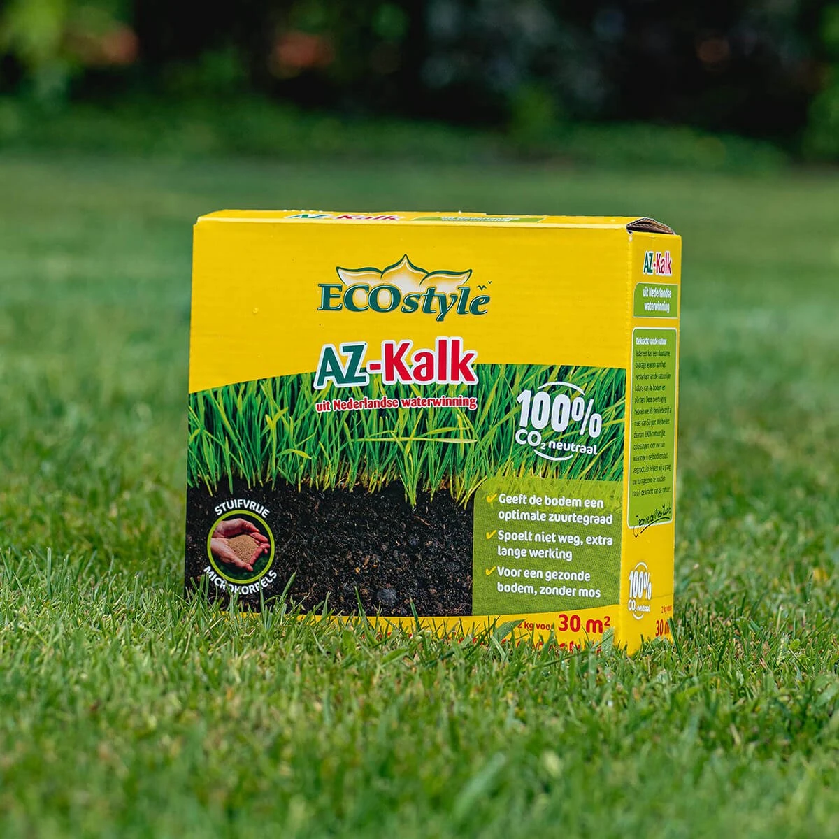 ECOstyle AZ Kalk Micro Korrel – Voor Gazon, Sier- En Moestuin - Corrigeert Zuurgraad Direct En Langdurig - Werkt Tegen Mos - CO2-Neutraal – 135 M² - 10 KG 4 ECOstyle AZ Kalk Micro Korrel – Voor Gazon, Sier- En Moestuin - Corrigeert Zuurgraad Direct En Langdurig - Werkt Tegen Mos - CO2-Neutraal – 135 M² - 10 KG - Afbeelding 4