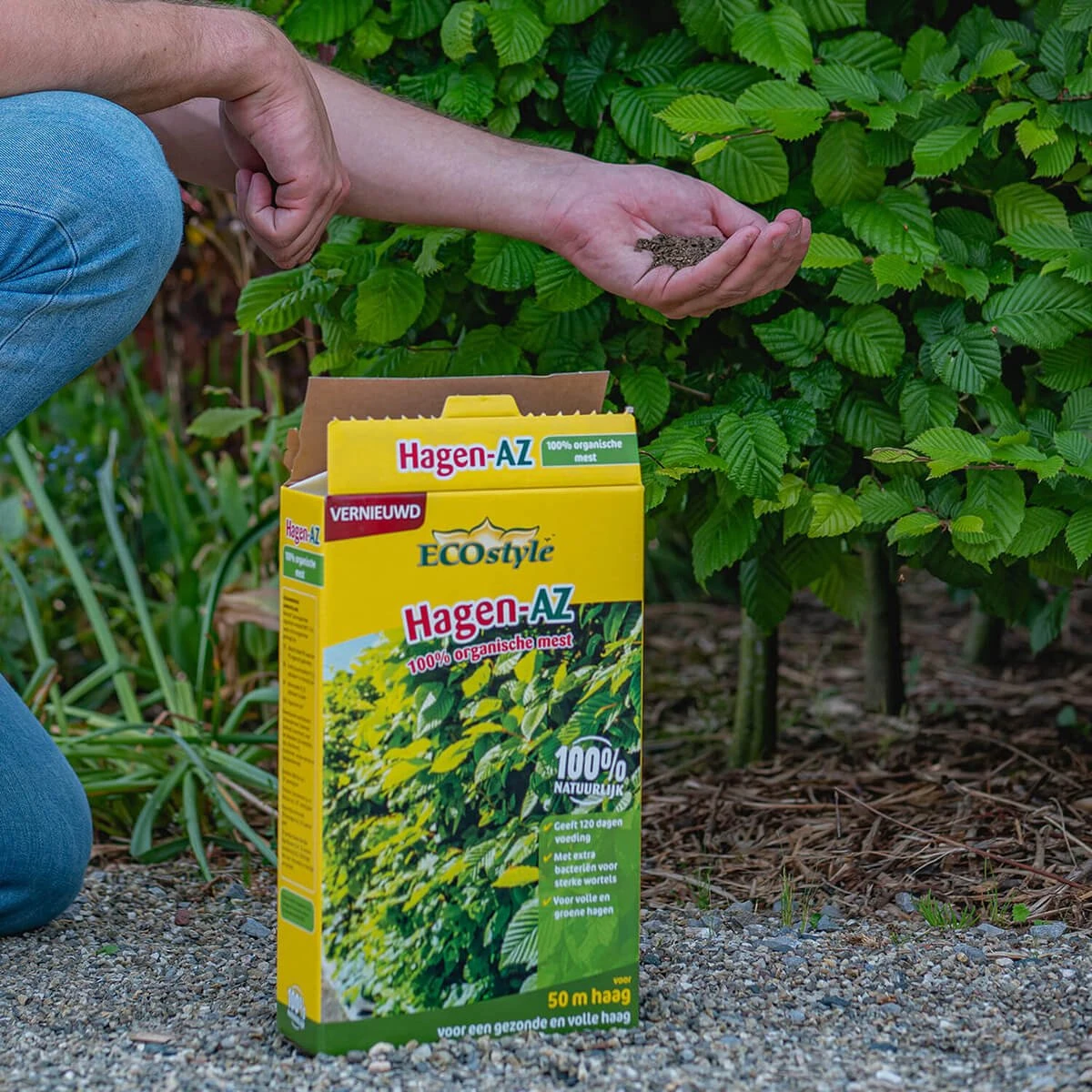 ECOstyle Hagen-AZ Organische Tuinmest - Voor Gezond Bodemleven - Remt Uitval Van Bladeren - 120 Dagen Voeding - Voor 50m Haag - 2,75 KG 9 ECOstyle Hagen-AZ Organische Tuinmest - Voor Gezond Bodemleven - Remt Uitval Van Bladeren - 120 Dagen Voeding - Voor 50m Haag - 2,75 KG - Afbeelding 9