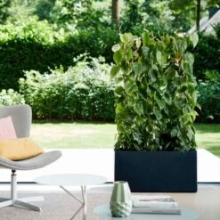 Elho Vivo Matt Finish Lang Wielen 90 - Grote Staande Plantenbak Voor Binnen & Buiten - Gemaakt Van Gereycled Plastic - L 39 X W 88 X H 41 Cm - Zwart -Tuinwinkel Voor Buitenartikelen 1200x1200 768