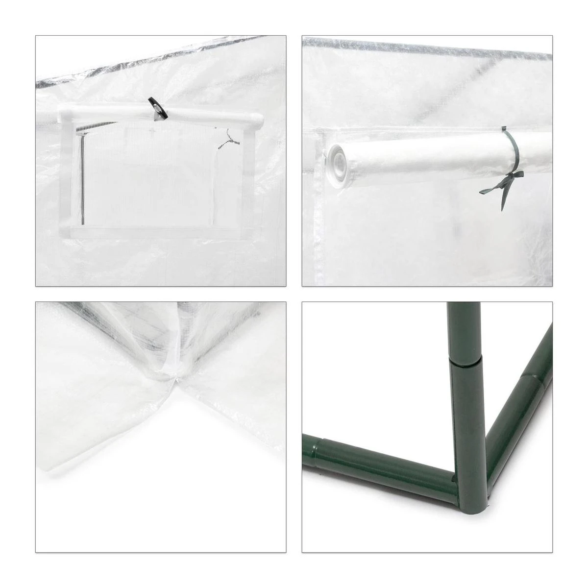 Relaxdays Tomatenkas XL - Met Schuin Dak - Kweekkas Voor Tomaten - Plastic Serre 5 Relaxdays Tomatenkas XL - Met Schuin Dak - Kweekkas Voor Tomaten - Plastic Serre - Afbeelding 5