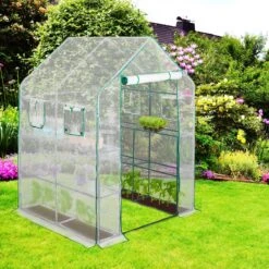 Relaxdays Tuinkas - 2 M² - Kweekkas Tuin - Grote Foliekas - 4 Ramen - Plantenkas Tomaten -Tuinwinkel Voor Buitenartikelen 1200x1200 832