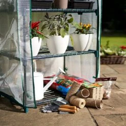 Bramble - Tuinkassen - 5 Lagen - Miniserre - Draadplanken - Gemakkelijk Te Monteren - 69 X 49 X 193 Cm -Tuinwinkel Voor Buitenartikelen 1200x1200 840