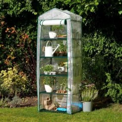 Bramble - Tuinkassen - 5 Lagen - Miniserre - Draadplanken - Gemakkelijk Te Monteren - 69 X 49 X 193 Cm -Tuinwinkel Voor Buitenartikelen 1200x1200 842