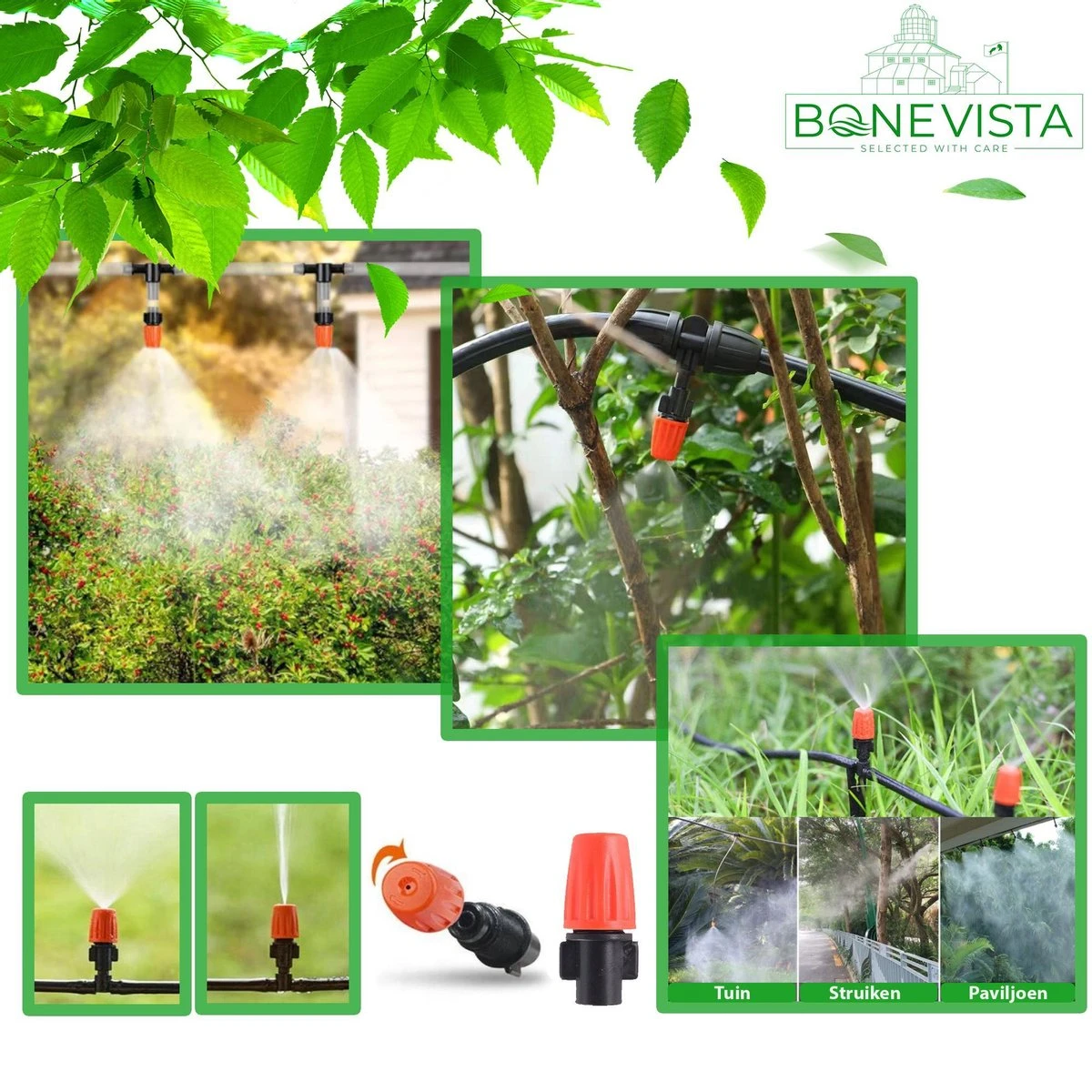 Bone Vista® 155 Stuks Water Druppelslang Irrigatiesysteem Tuin – Bewateringssysteem & Druppelsysteem 6 Bone Vista® 155 Stuks Water Druppelslang Irrigatiesysteem Tuin – Bewateringssysteem & Druppelsysteem - Afbeelding 6