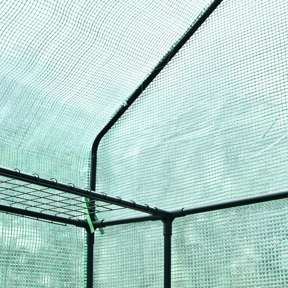 Merkloos Kweekkas - Tuinkas - Foliekas - Folie Kas - Broeikas - Kweektent - Plantenkas - Met Schappen - 143 X 73 X 195 Cm - Groen 8 Merkloos Kweekkas - Tuinkas - Foliekas - Folie Kas - Broeikas - Kweektent - Plantenkas - Met Schappen - 143 X 73 X 195 Cm - Groen - Afbeelding 8