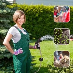 Buxibo - Wandslangenbox 20 Meter + 2 Meter - Tuinslang Met Haspel - 9 Sproei Standen - Slangenhouder 180° Draaibaar - Tuinslanghaspel Zwart+ Gratis Sproeier - Zwart -Tuinwinkel Voor Buitenartikelen 1200x1200 98