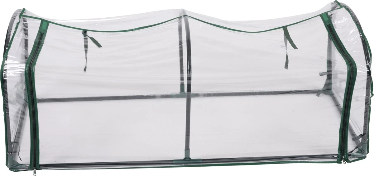Kinzo Garden Broeikas - Tunnelkas - Met Rits - Staal - 130x60x50cm 3 Kinzo Garden Broeikas - Tunnelkas - Met Rits - Staal - 130x60x50cm - Afbeelding 3