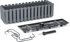 Prosperplast Fence-look Ophang Plantenbak/bloembak Kunststof 58 X 18 X 16 Cm Steengrijs Met Handige Droogtemeter Voor Binnen/buiten -Tuinwinkel Voor Buitenartikelen 1200x719