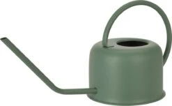Merkloos Retro Metalen Gieter / Plantengieter Voor Binnen 1100 Ml - Mat Groen - RVS - Plantengieters / Gieters - Afmeting: 33 X 13 X 17 Cm