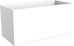 Elho Vivo Matt Finish Lang Wielen 90 - Grote Staande Plantenbak Voor Binnen & Buiten - Gemaakt Van Gereycled Plastic - L 39 X W 88 X H 41 Cm - Wit -Tuinwinkel Voor Buitenartikelen 1200x744 1