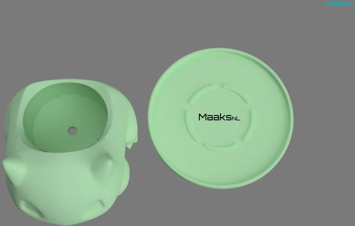Merkloos Pokémon Bulbasaur Bloempot - Inclusief Opvangschaal - Pastelgroen 4 Merkloos Pokémon Bulbasaur Bloempot - Inclusief Opvangschaal - Pastelgroen - Afbeelding 4