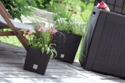 Prosperplast Kunststof Rato Rotan Bloempot/plantenpot Met Binnenpot Antraciet 40 Cm - Bloempotten Voor Binnen En Buiten -Tuinwinkel Voor Buitenartikelen 1200x800 187