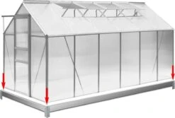 Deuba Broeikas Fundament Verzinkt - 380x190cm - Incl. Montagemateriaal 13 Deuba Broeikas Fundament Verzinkt - 380x190cm - Incl. Montagemateriaal -Tuinwinkel Voor Buitenartikelen 1200x813 3