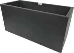 Elho Vivo Matt Finish Lang Wielen 90 - Grote Staande Plantenbak Voor Binnen & Buiten - Gemaakt Van Gereycled Plastic - L 39 X W 88 X H 41 Cm - Zwart -Tuinwinkel Voor Buitenartikelen 1200x854 2