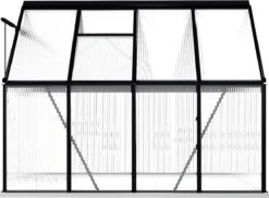 VidaXL Broeikas Met Basisframe 4,75 M² Aluminium Antracietkleurig -Tuinwinkel Voor Buitenartikelen 1200x882 1