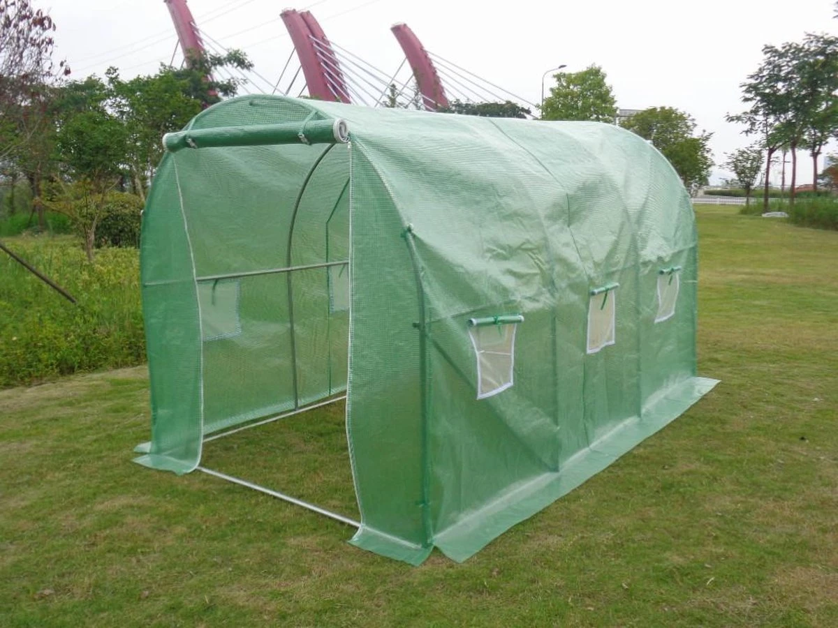 Merkloos Tunnelkas Met Staalstructuur IPOMEA 6m² - L300xB200xH200 Cm L 200 Cm X H 200 Cm X D 300 Cm 3 Merkloos Tunnelkas Met Staalstructuur IPOMEA 6m² - L300xB200xH200 Cm L 200 Cm X H 200 Cm X D 300 Cm - Afbeelding 3