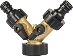 Sens Design Waterverdeler 2-weg – Messing – Past Op Europese Kranen -Tuinwinkel Voor Buitenartikelen 1200x919