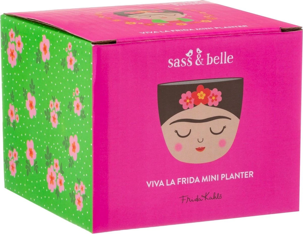 Frida Kahlo Kleine Bloempot - Sass & Belle 2 Frida Kahlo Kleine Bloempot - Sass & Belle - Afbeelding 2