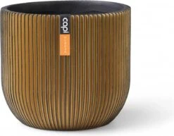 Capi Europe - Bloempot Bol Groove - 23x21 - Goud - Bloempot Voor Binnen - BGVGB134 -Tuinwinkel Voor Buitenartikelen 1200x939 1