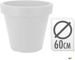 Relaxwonen - Bloempot Rond 60 X 52 Cm Wit -Tuinwinkel Voor Buitenartikelen 1200x974 2