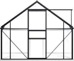 VidaXL Broeikas Met Basisframe 4,75 M² Aluminium Antracietkleurig -Tuinwinkel Voor Buitenartikelen 1200x984