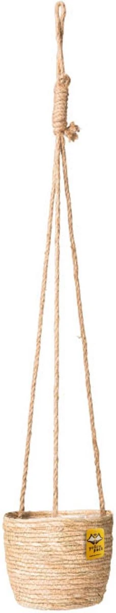 Merkloos Plantenhanger 18x15cm Naturel | Hangende Mand | Handgemaakt | Planten-houder / Hang-plant | Planten Accessoires | Hangmand 6 Merkloos Plantenhanger 18x15cm Naturel | Hangende Mand | Handgemaakt | Planten-houder / Hang-plant | Planten Accessoires | Hangmand - Afbeelding 6