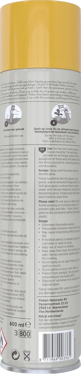 Pokon Bladglans 600ml 2 Pokon Bladglans 600ml - Afbeelding 2