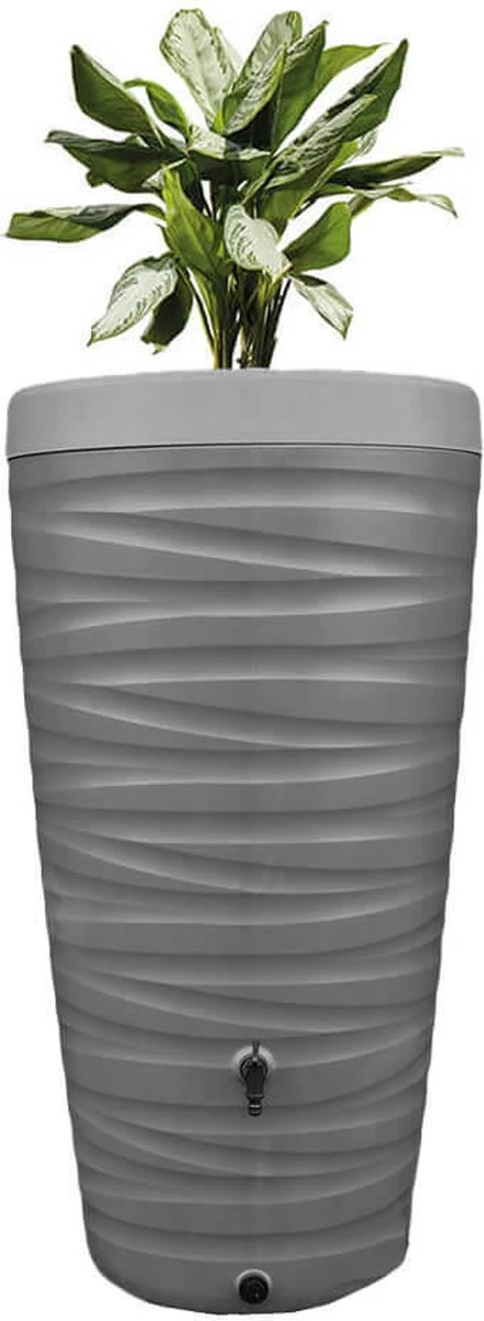 Regenton Wave - 240 Liter - Grijs 1 Regenton Wave - 240 Liter - Grijs