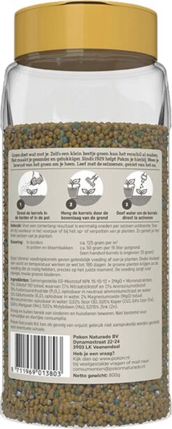 Pokon Voedingskorrels Voor Groene Planten - 800gr - 180 Dagen Voeding - Plantenvoeding -Tuinwinkel Voor Buitenartikelen 482x1200 1