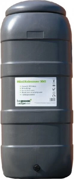 Harcostar Rainsaver Regenton 100 Liter Antraciet Met Vulautomaat En 3 Delige Voet -Tuinwinkel Voor Buitenartikelen 498x1200