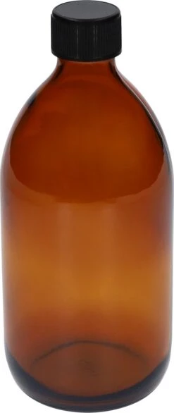 QUVIO Sprayfles - Spuitfles - Plantenspuit - Schoonmaak Spuit - Huishoudspray - Leeg/Hervulbaar - Kamerspray - Allesreiniger - Glazen Sprayflacon - Waterspuit - Kappersspuit - 500 Ml - Glas - Bruin - Zwart -Tuinwinkel Voor Buitenartikelen 506x1200