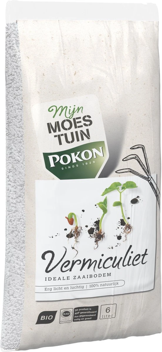Pokon Bio Vermiculiet - 6l - 100% Natuurlijk - Ideale Zaaibodem 2 Pokon Bio Vermiculiet - 6l - 100% Natuurlijk - Ideale Zaaibodem - Afbeelding 2